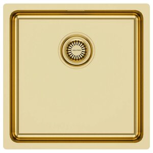 Изображение товара Мойка кухонная Paulmark Vista 44 PM304444-LG, 44 см, нержавеющая сталь, PVD покрытие, цвет светлое золото