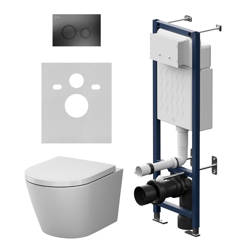 Изображение товара Инсталляция для унитаза AM.PM X-Joy с системой торнадо и микролифтом