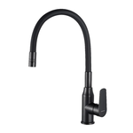 Смеситель для кухонной мойки Decoroom DR29 DR29024BL, с гибким изливом, черный - фото 1