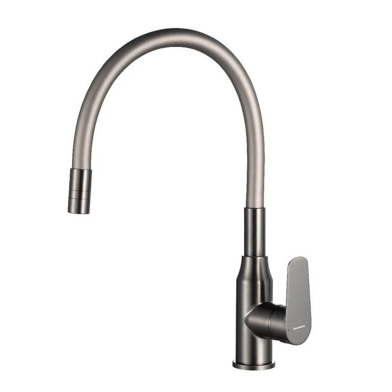 Изображение товара Смеситель для кухонной мойки Decoroom DR29 с гибким изливом, 5 лет гарантии