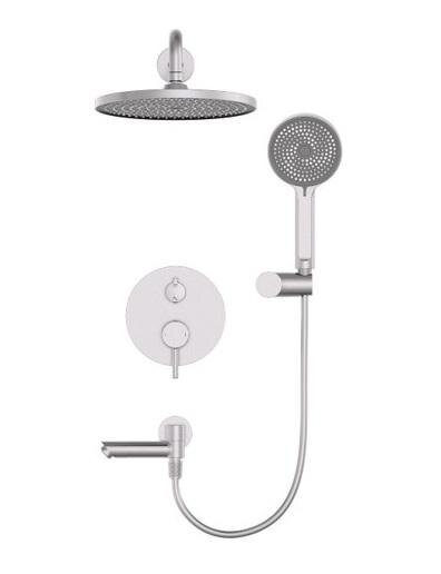 Изображение товара Душевая система Wonzon & Woghand Solo WW-939032-BN, с внутренней частью, никель брашированный PVD