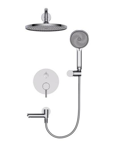 Изображение товара Душевая система Wonzon & Woghand Solo WW-939032-CR, с внутренней частью, хром