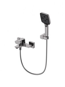 Изображение товара Смеситель Wonzon & Woghand Forza WW-639031-1-BN, для ванны и душа, с душевым гарнитуром, никель брашированный PVD