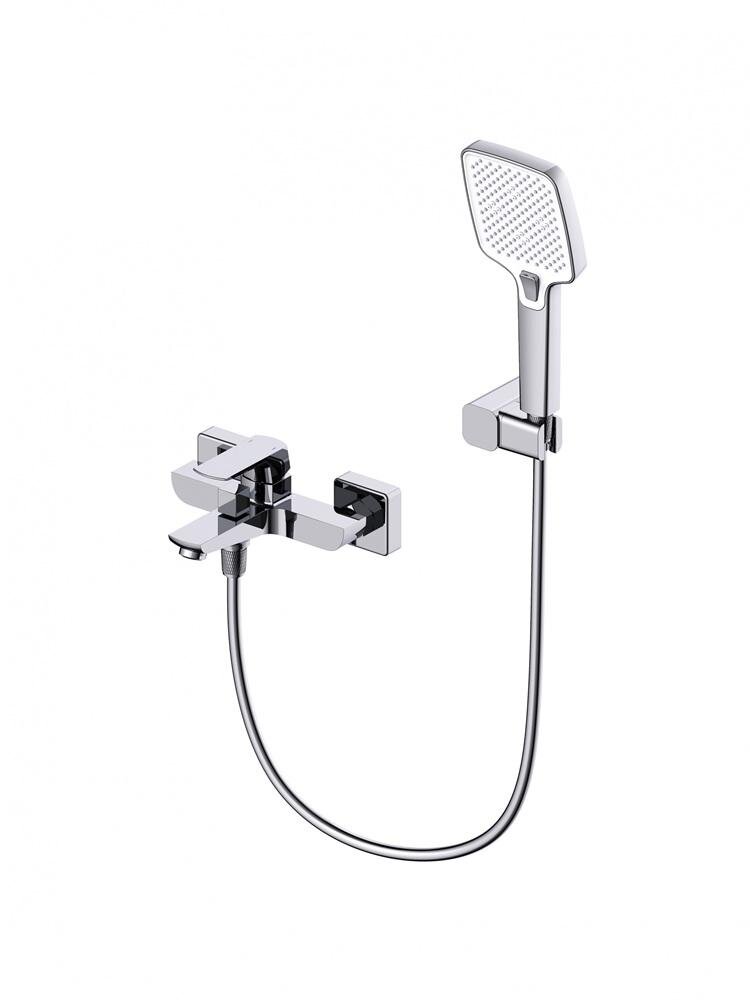 Изображение товара Смеситель Wonzon & Woghand Forza WW-639031-1-CR, для ванны и душа, с душевым гарнитуром, хром