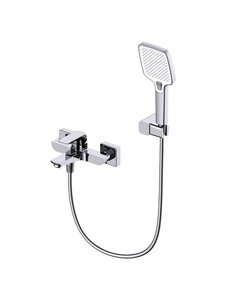 Изображение товара Смеситель Wonzon & Woghand Forza WW-639031-1-CR, для ванны и душа, с душевым гарнитуром, хром