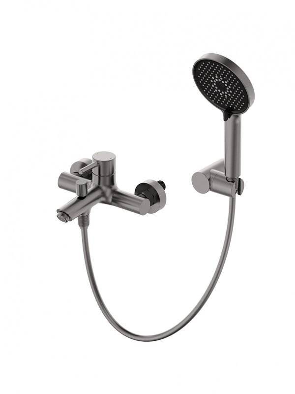 Изображение товара Смеситель для ванны и душа Wonzon & Woghand Solo WW-639032-1-BGM, темный графит