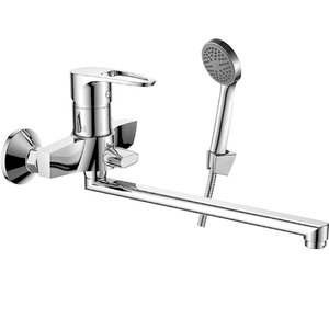 Изображение товара Смеситель для ванны и душа Decoroom DR70043, с душевым гарнитуром, хром