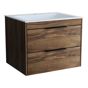 Изображение товара Тумба под раковину Vincea Chiara 2D VMC-2C2600CO 60 см подвесная дуб табак