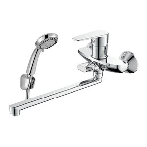 Изображение товара Смеситель для ванны и душа Decoroom DR72 DR72043, с душевым гарнитуром, хром