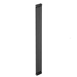 Изображение товара Радиатор трубчатый Rifar Tubog 2180 TUB 2180-04-BM, 4 секции, боковое подключение, цвет черный янтарь матовый