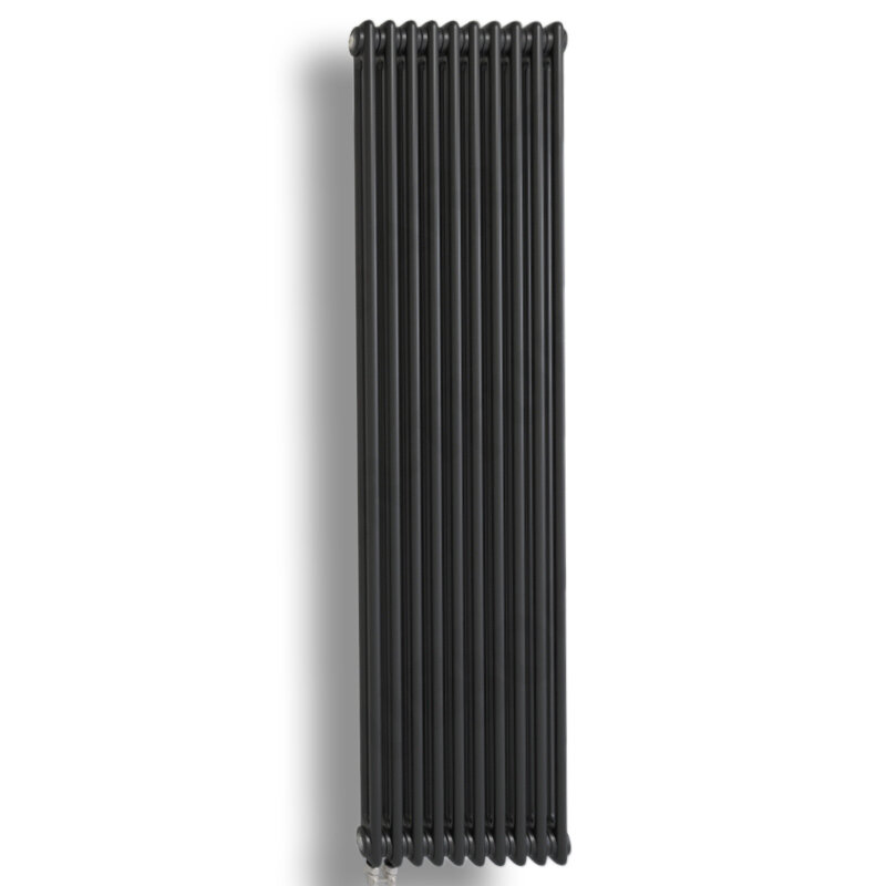 Изображение товара Стальной трубчатый радиатор Rifar Tubog Ventil 2180 TUB 2180-10-DV1-B, 10 секций, черный матовый
