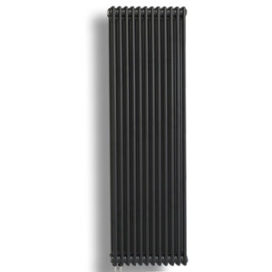 Изображение товара Радиатор трубчатый Rifar Tubog Ventil 2180 TUB 2180-12-DV1-BM, 12 секций, нижнее одностороннее подключение, цвет черный янтарь матовый