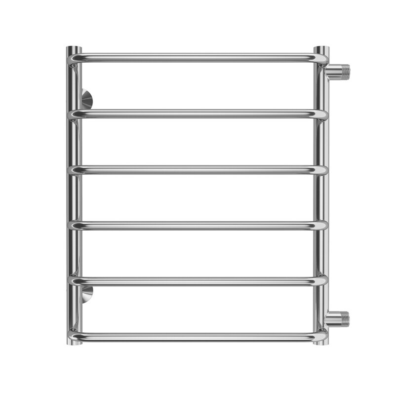 Изображение товара Полотенцесушитель водяной Terminus Стандарт 4670078530349, П6 500х600, ширина 50 см, высота 60 см, боковое подключение 50 см, хром