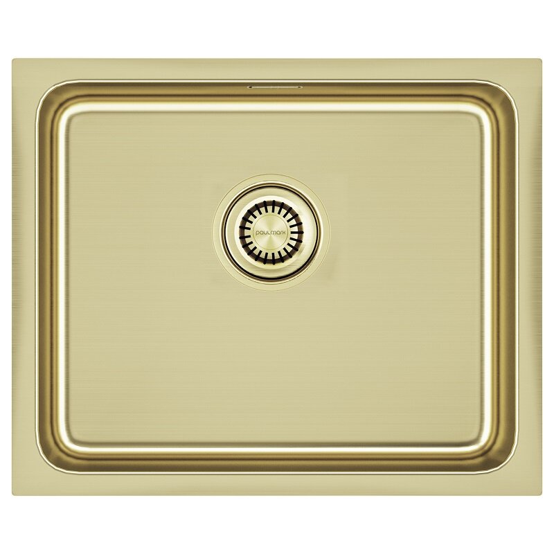 Изображение товара Кухонная мойка Paulmark Vista 54 с PVD покрытием светлое золото 54 см