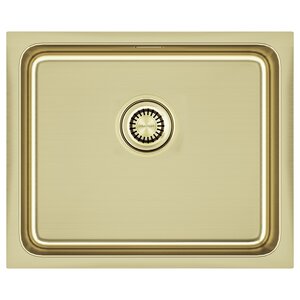 Изображение товара Мойка кухонная Paulmark Vista 54 PM305444-LG, 54 см, нержавеющая сталь, PVD покрытие, цвет светлое золото