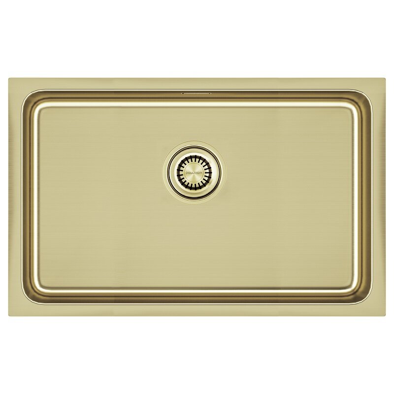 Изображение товара Мойка кухонная Paulmark Vista 74 PM307444-LG, 74 см, нержавеющая сталь, PVD покрытие, цвет светлое золото Изображение товара Мойка кухонная Paulmark Vista 74 PM307444-LG, 74 см, нержавеющая сталь, PVD покрытие, цвет светлое золото