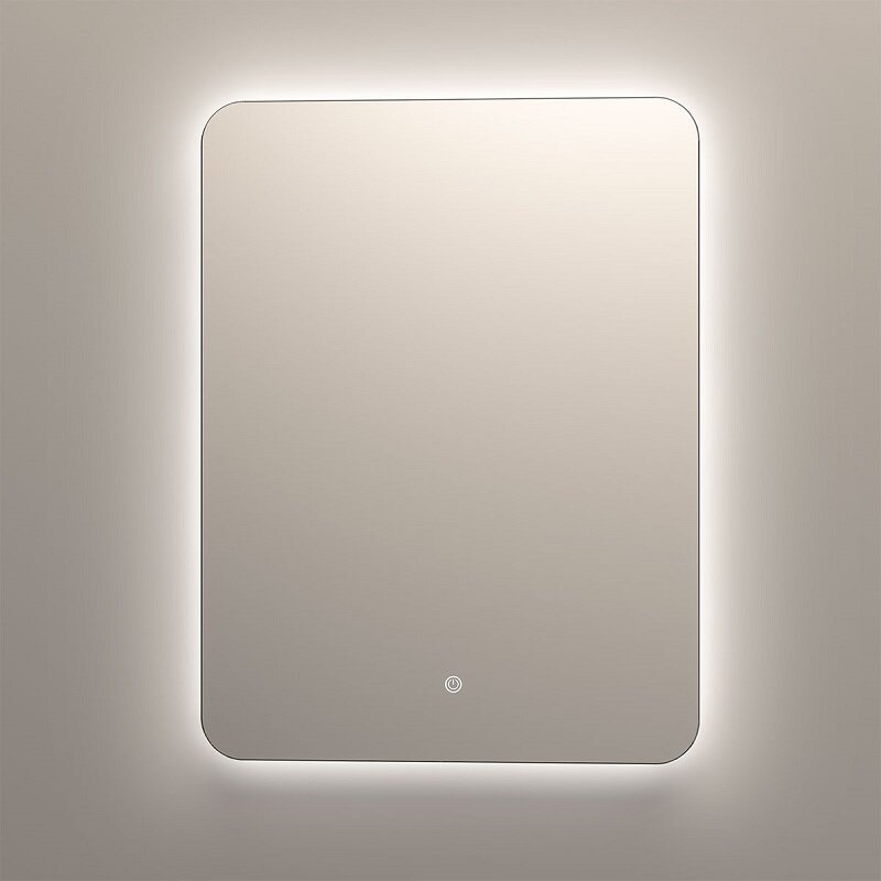 Изображение товара Зеркало Vincea VLM-3BE700, 70 х 80 см, LED подсветка, c сенсорным выключателем и диммером, цвет белый