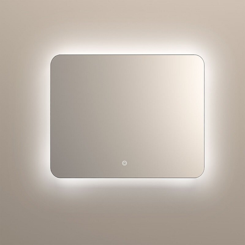 Изображение товара Зеркало Vincea VLM-3BE1007, 100 х 70 см, LED подсветка, c сенсорным выключателем и диммером, цвет белый