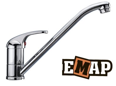 Изображение товара Смеситель для кухни Емар ЕС-3009 хром однорычажный поворотный 5 лет гарантия