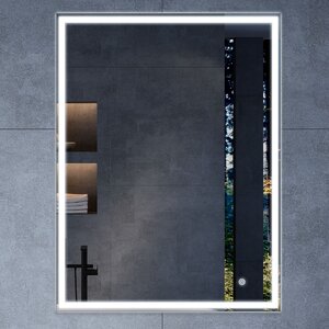 Изображение товара Зеркало Vincea VLM-3VN6007, 60 х 70 см, LED подсветка, сенсор, диммер, цвет белый