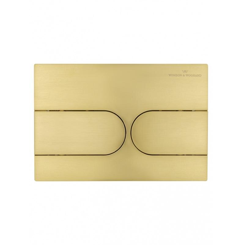 Изображение товара Клавиша смыва Wonzon & Woghand WW-IB233-BG механическая для унитаза золото брашированное
