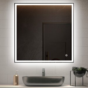 Изображение товара Зеркало Vincea VLM-3VN8008, 80 х 80 см, LED подсветка, сенсор, диммер, цвет белый