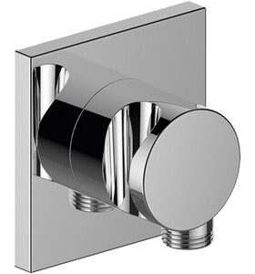 Изображение товара Шланговое подключение Keuco IXMO 59592 010002 с держателем душевой лейки DN 15, квадратное основание