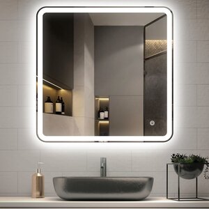 Изображение товара Зеркало Vincea VLM-3VC7007, 70 х 70 см, LED подсветка, сенсор, диммер, цвет белый