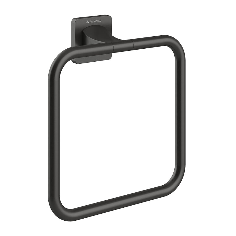 Изображение товара Полотенцедержатель кольцо Aqueduto Respingo 18 см вороненая сталь gunmetal