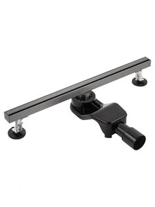 Изображение товара Дренажный канал Wonzon & Woghand WW-65406M-GM, 60 см, под плитку, темный графит  брашированный