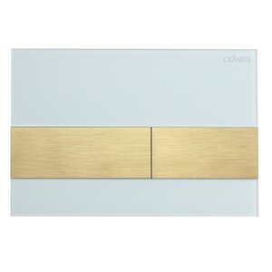 Изображение товара Клавиша смыва Cezares LUX-GB-1-BOR механическая белый золото двухрежимная