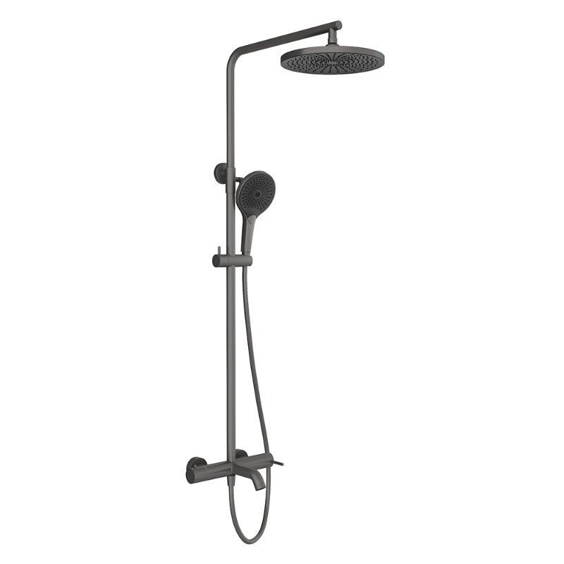 Изображение товара Душевая система Aqueduto Chuva CHU0245 вороненая сталь Gunmetal, 3 режима