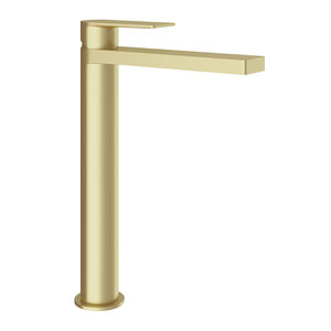 Изображение товара Смеситель для раковины Aqueduto Geomerico GEO0350, цвет золото шлифованное