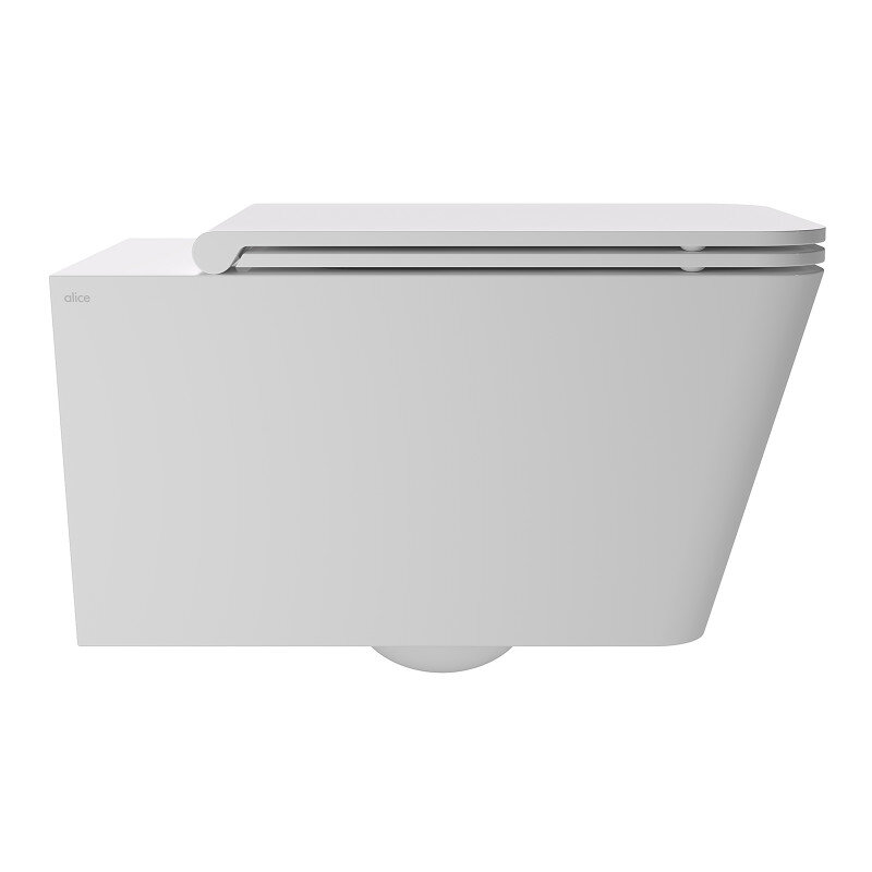 Изображение товара Подвесной унитаз Alice Hide Square 31210101SET безободковый глянец Италия