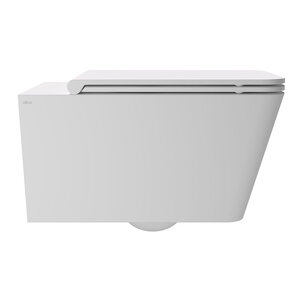 Изображение товара Унитаз подвесной Alice Hide Square 31210109SET, безободковый, с крышкой Soft-Close, белый матовый