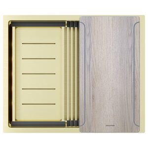 Изображение товара Мойка кухонная Paulmark Next-Multi Sink 54 Uni PM785445-LG, 54 см, нержавеющая сталь, PVD покрытие, цвет светлое золото