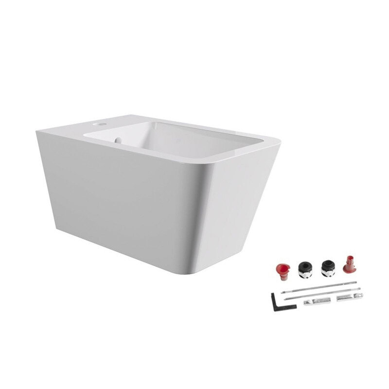 Изображение товара Биде подвесное Alice Hide 31220101SET, белый глянец, комплект креплений