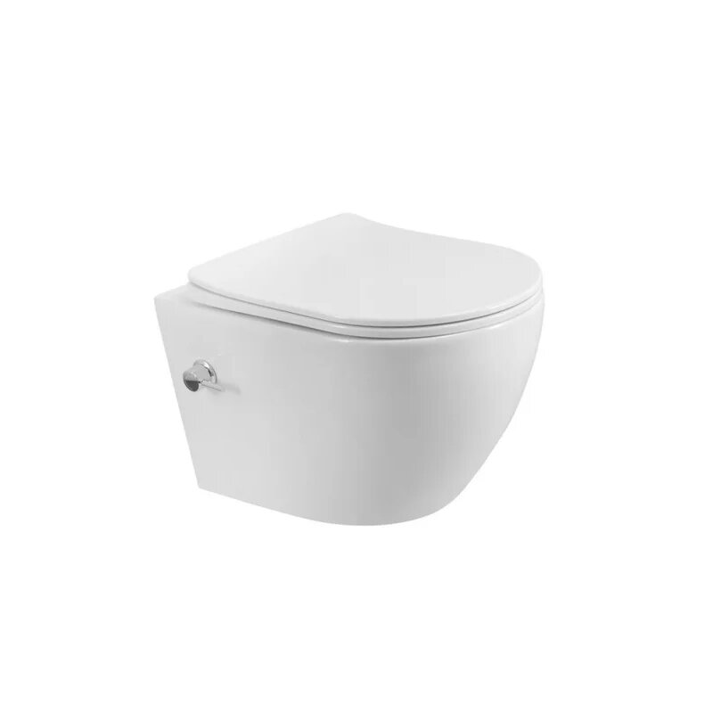 Изображение товара Подвесной безободковый унитаз BelBagno BB7026CH-TOR-BS/SC с функциями биде