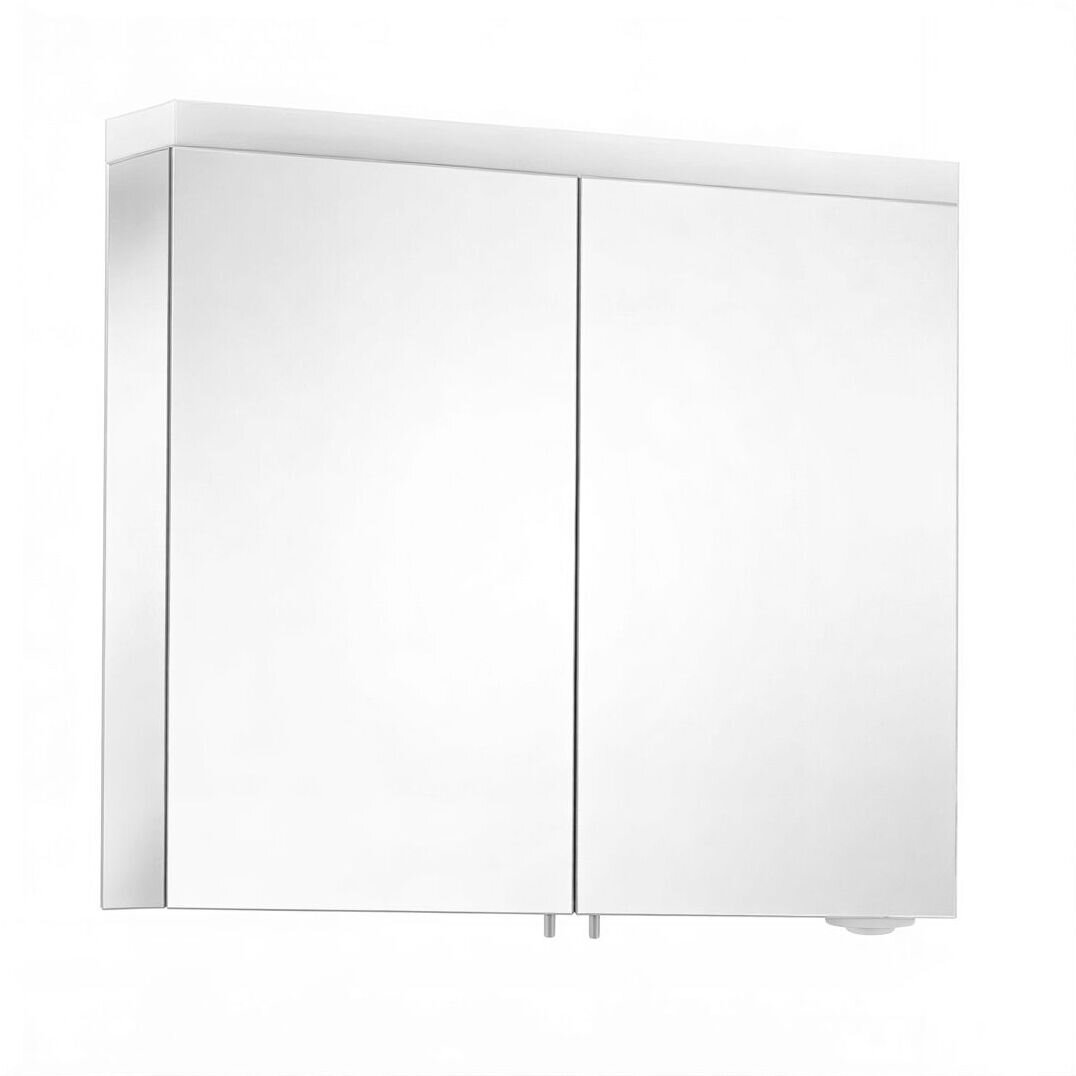 Изображение товара Зеркало-шкаф Keuco Royal Reflex New 80x70 см с подсветкой и розетками Изображение товара Зеркало-шкаф Keuco Royal Reflex New 80x70 см с подсветкой и розетками