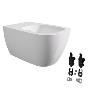 Изображение товара Подвесное биде Alice Wunder 45010101SET белое керамика монтаж скрытое крепление