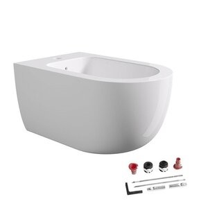 Изображение товара Биде подвесное Alice Unica 32250101SET с креплением белое глянцевое