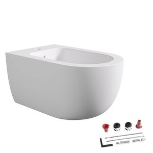 Изображение товара Биде подвесное Alice Unica 32250109SET, с набором крепления, цвет белый матовый
