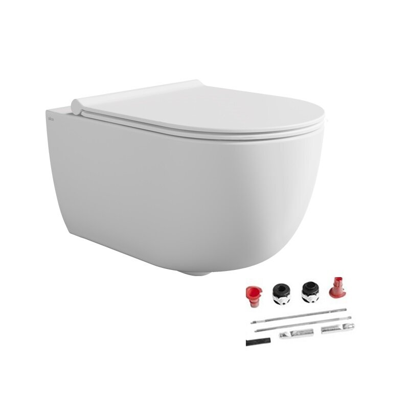 Изображение товара Подвесной безободковый унитаз Alice Unica 32254109SET с системой Торнадо