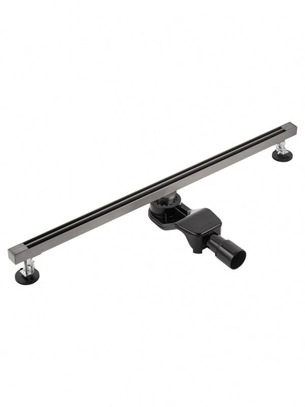 Изображение товара Дренажный канал Wonzon & Woghand 90 см с щелевой вставкой темный графит PVD