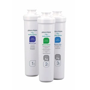 Изображение товара Комплект модулей сменных фильтрующих Paulmark Mineral PM-220003, трехступенчатый, белый