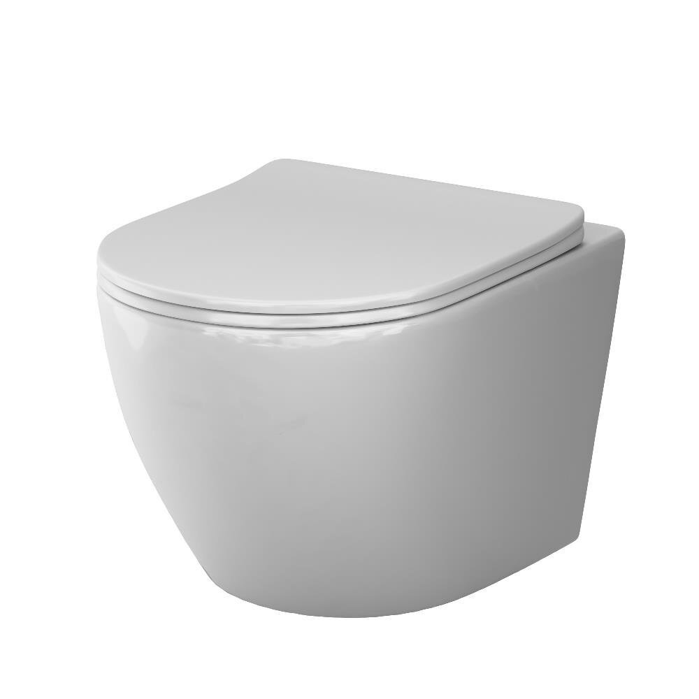 Изображение товара Подвесной унитаз Am.Pm Like AquaSpin 2.0 C801901SC, безободковый, крышка микролифт, смыв торнадо, белый