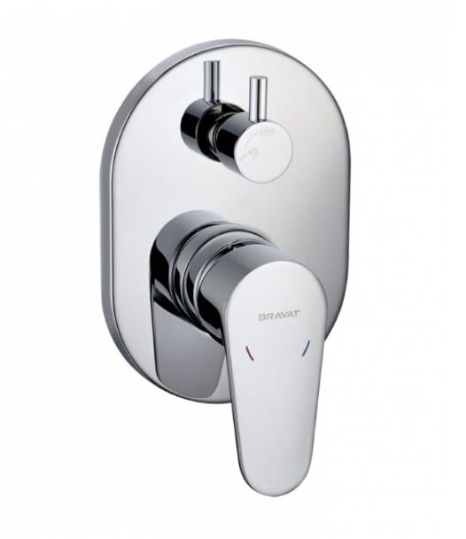 Изображение товара Смеситель для ванны и душа Bravat Eler FB848238CP-2-RUS встраиваемый хром