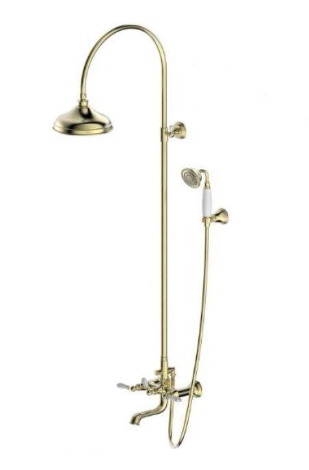 Изображение товара Душевая система Bravat Art F65193AR-A3-RUS, с изливом, бронза