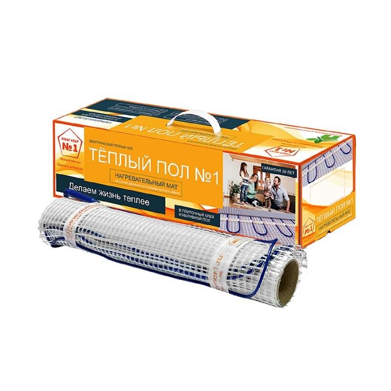Изображение товара Теплый пол ТСП-960-6,0 электрический нагревательный мат для пола до 6 кв.м.