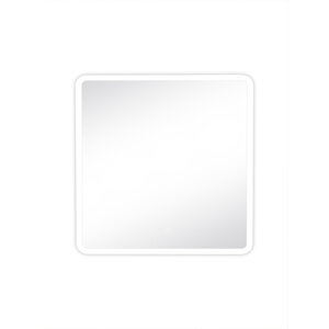 Изображение товара Зеркало Runo Руан 00-00001289, 80 x 80 см, с Led-подсветкой, сенсорный выключатель, цвет белый